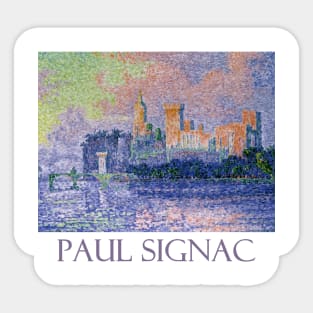 Chateau de Papes, Avignon (1900) by Paul Signac Sticker